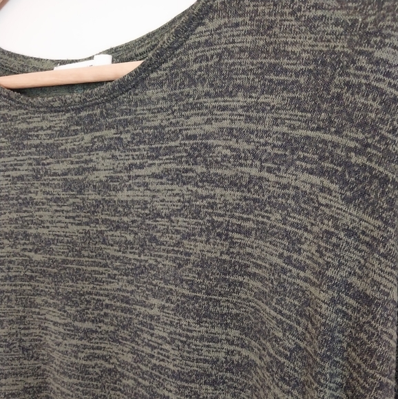 Rag & Bone/JEAN Amelie Long Sleeve Top Heathered Olive Size Small - Picture 8 of 11